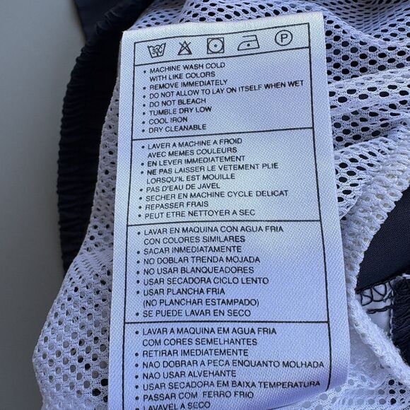 Vintage Nike Men Large Mesh Lined Athletic Shorts Spell Out Nylon Y2K 2000s - Picture 10 of 12